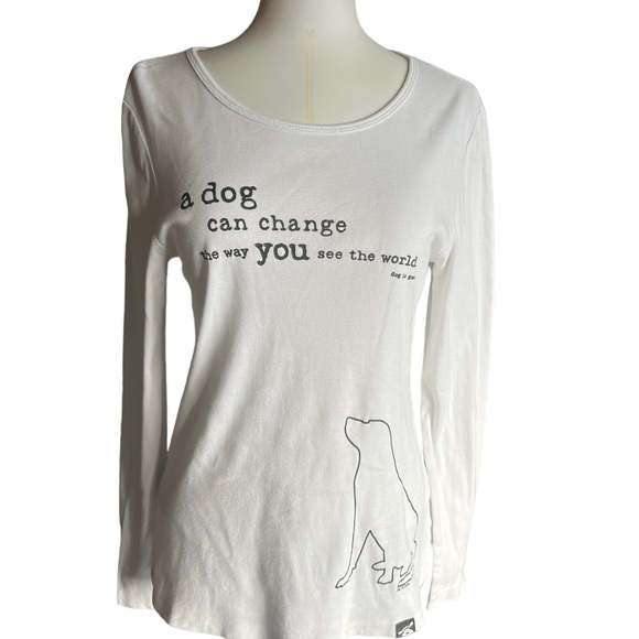 Dog is good long sleeve T shirt See measurements below for sizing. Cute shirt! - Picture 2 of 5